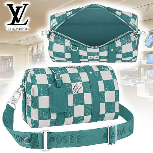 ルイヴィトン ショルダーバッグ 偽物 シティキーポル ダミエ 緑 N50076